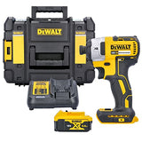 DeWalt DCF887P1T-GB - XR 18V Brushless 2nd Generation, 3 Speed Impact Driver Kit complete with 1 x 5.0Ah Battery, Charger & Case