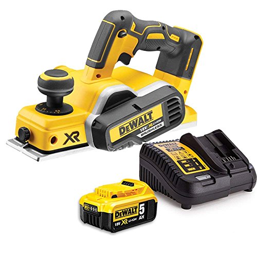 DeWalt DCP580P1NC - 18V XR Brushless Cordless Planer with 1 x 5Ah Battery & Charger (No Case)