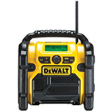 DeWalt DCR020-GB- 240v XR Compact DAB Digital Job-site Radio (10.8v 14.4v 18V) with 1 x 5.0Ah Battery & Charger