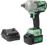 Kielder KWT-180-83 18V Brushless Cordless 1/2" 850Nm Mid Torque Impact Wrench, 1 x 4.0Ah TYPE18 Li-ion Battery and Charger