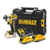 DeWalt DCF887D2-GB -XR 18V Brushless 2nd Generation, 3 Speed Impact Driver Kit complete with  2 x 2.0Ah Batteries, Charger & Case
