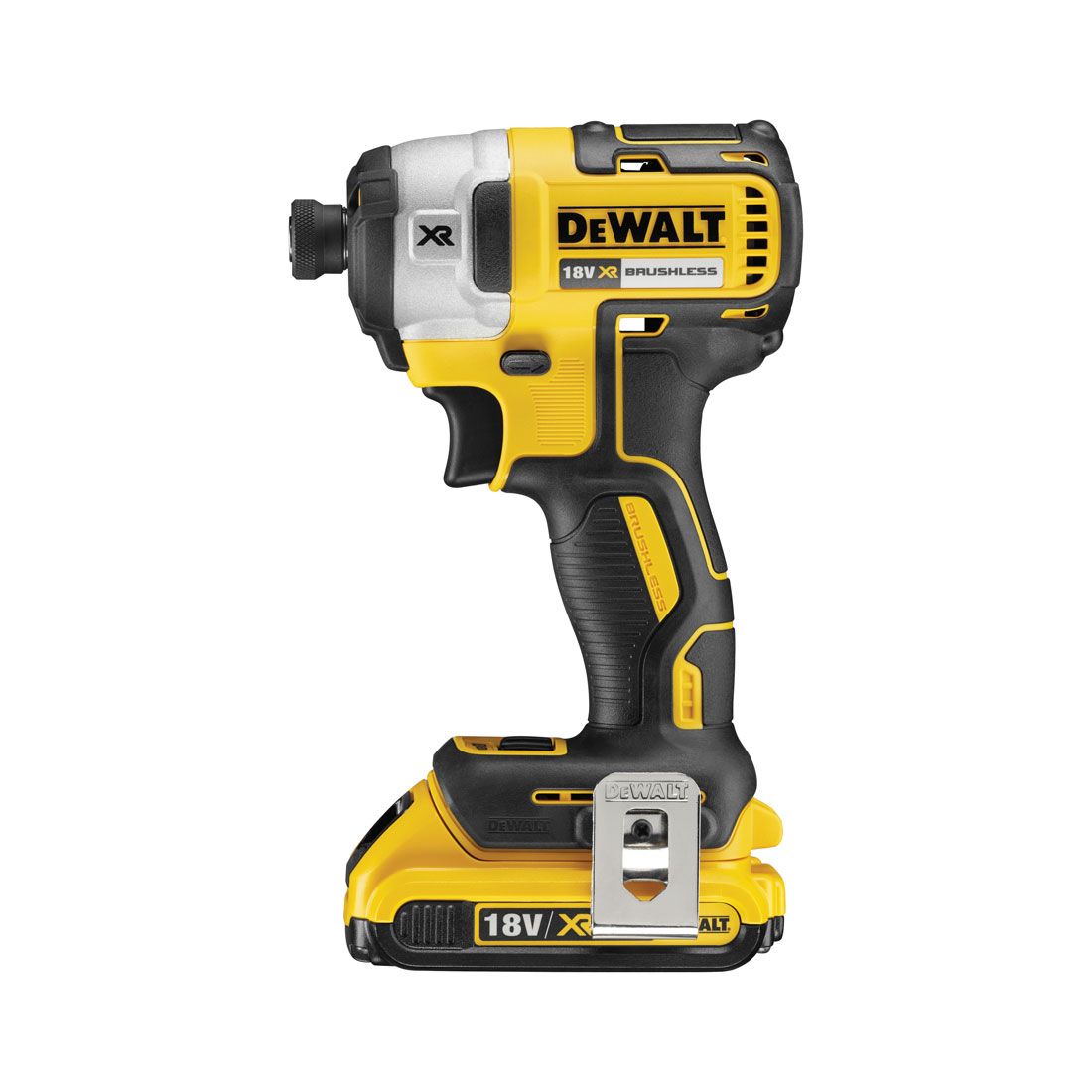 DeWalt DCF887D2-GB -XR 18V Brushless 2nd Generation, 3 Speed Impact Driver Kit complete with  2 x 2.0Ah Batteries, Charger & Case