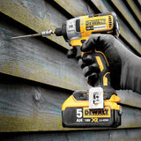 DeWalt DCF887P2-GB - XR 18V Brushless 2nd Generation, 3 Speed Impact Driver Kit complete with 2 x 5.0Ah Batteries, Charger & TSTAK Case