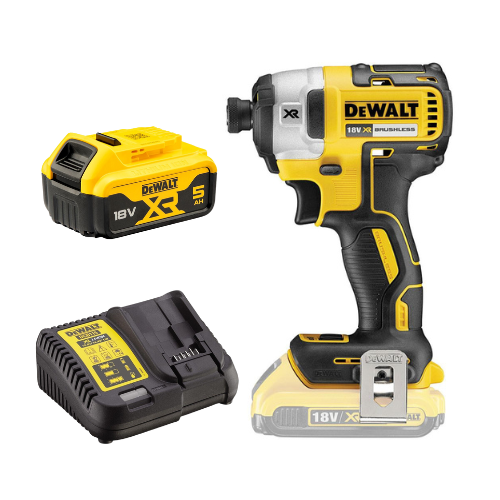 Dewalt DCF887N 18V XR Brushless Impact Driver with 1 x 5Ah Battery & Charger