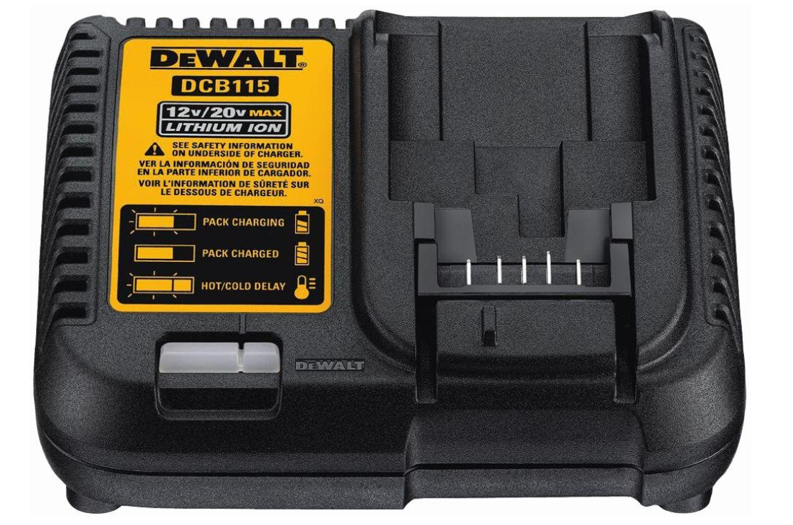 DeWalt DCB115 Battery Charger for 10.8V, 14.4V & 18V XR Li-ion Batteries
