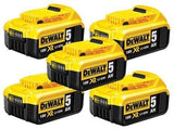 DeWalt DCB184-XJ -  18V XR Li-ion 5.0Ah Slide Battery - Pack of 5