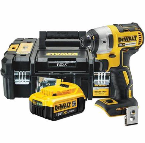 DeWalt DCF887M1T-GB - XR 18V Brushless 2nd Generation, 3 Speed Impact Driver Kit complete with 1 x 4.0Ah Battery, Charger & Case