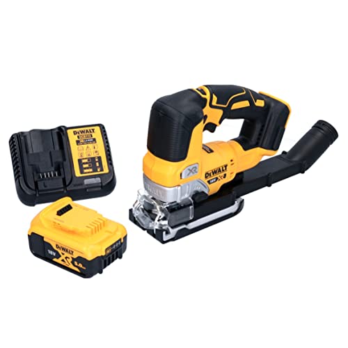 DeWalt DCS334P1 18V Brushless Top Handle Jigsaw with 5.0Ah Battery & Charger
