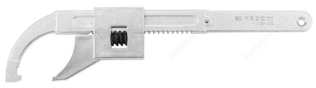Facom 115A Adjustable Hook Wrench 20 - 100 mm.
