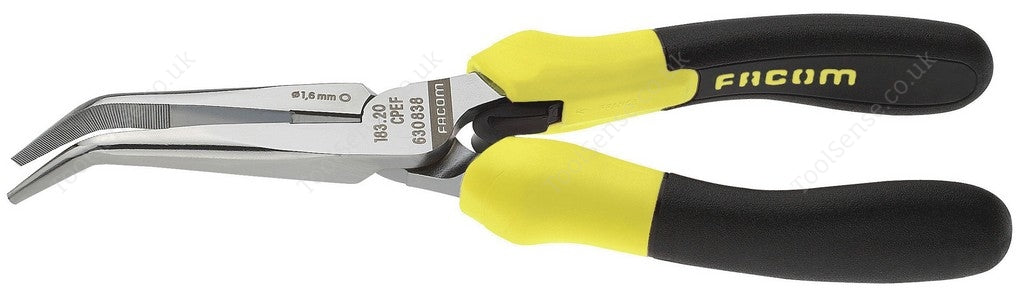 Facom 183.20CPEF Fluorescent ToolS HALF Round Long SNIPE Nose Pliers