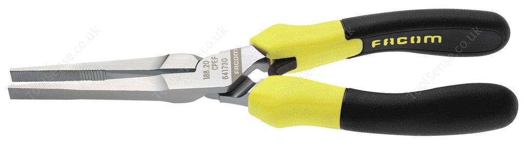 FACOM 188.20CPEF FLUORESCENT TOOLS CHROME FLAT NOSE PLIERS JAW CAPACITY 200MM