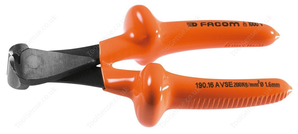 Facom 190.16AVSE 1000V Insulated End Cutting Pliers 165mm