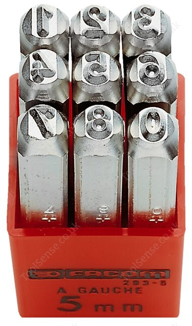 Facom 293A.4 293A - Set OF 9 DIGIT Punches