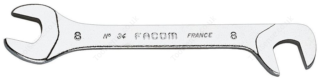 Facom 34.11 - 11mm MIDGET Wrench With Open ENDS AT 15 And 75 DegreeS