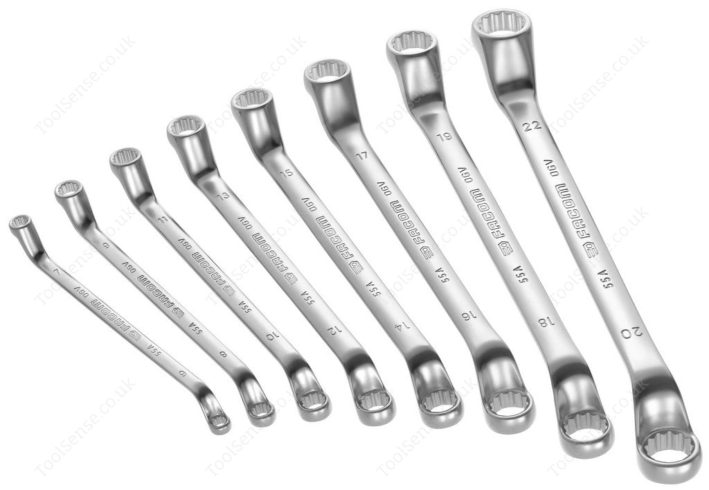 Facom 55A.JN6 55A - Metric OFFSet-Ring Wrench SetS