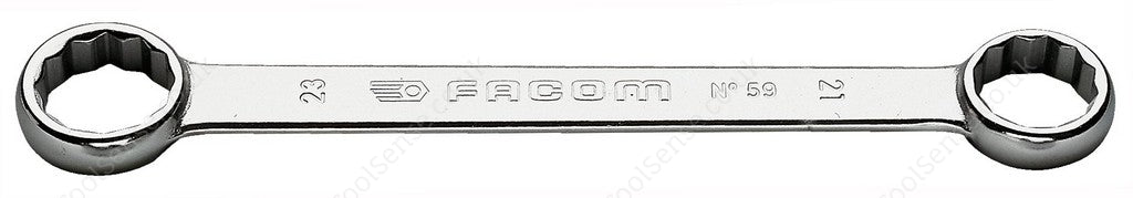 Facom 59.10X11 Straight Compact Ring Wrench - 10 X 11mm X 128mm Long