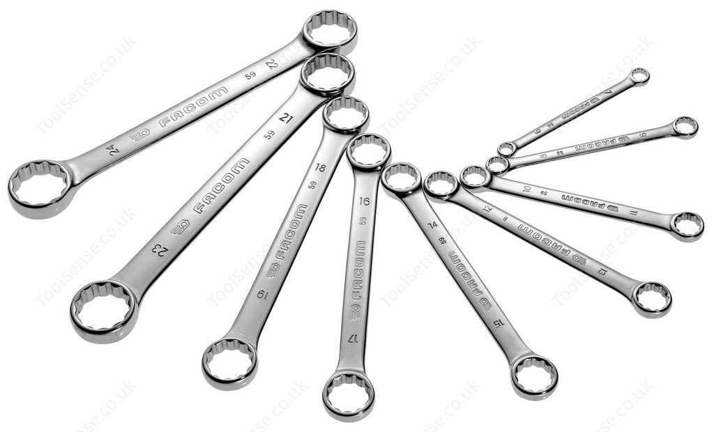 Facom 59.JN6 Straight Compact Ring Wrench Set