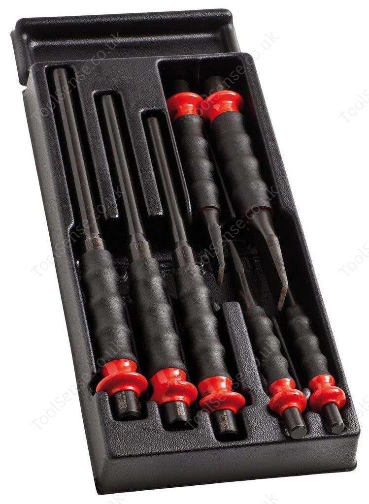 Facom MOD.CG1 7 Piece Punch & Chisel Set In Module TRAY