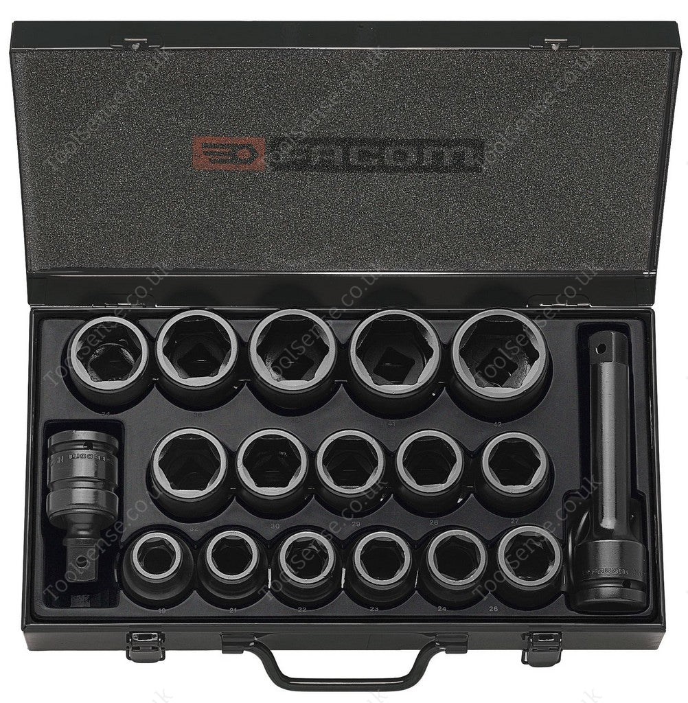 Facom NK.500E 3/4" Drive Impact Socket Set 19-42mm
