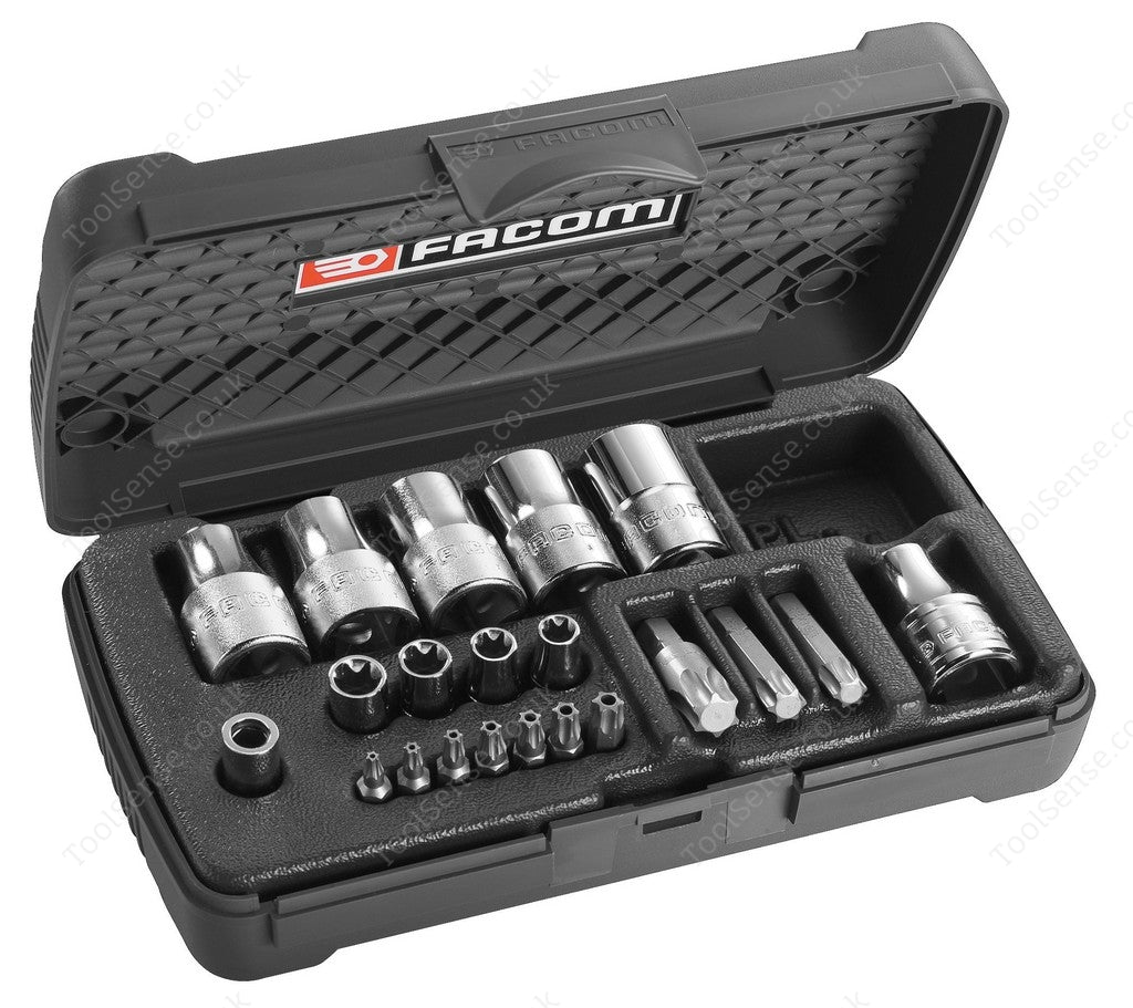 Facom RSX.19A Set OF 1/4" AND 1/2" Drive Sockets AND Torx DriveR Bits