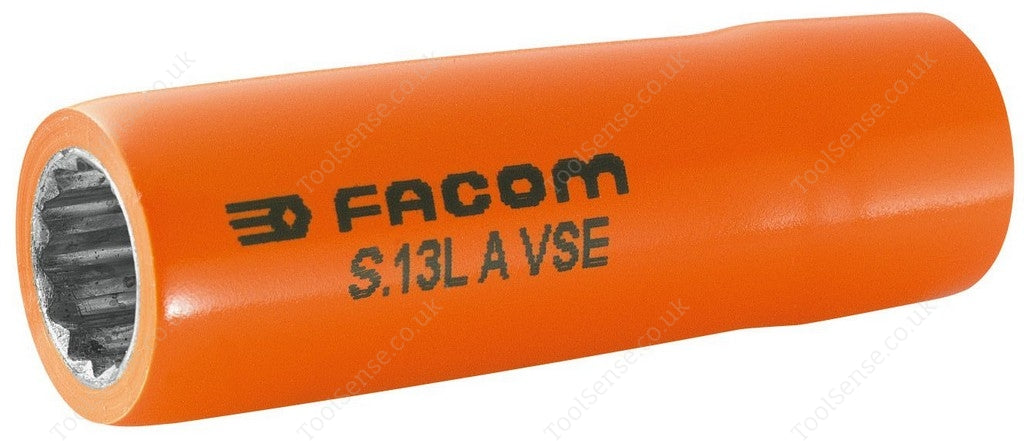 Facom S.12LAVSE 1000 V Insulated 1/2" Drive Long Reach BI - Hexagonal ( Hex / Hexagon Socket - 12mm