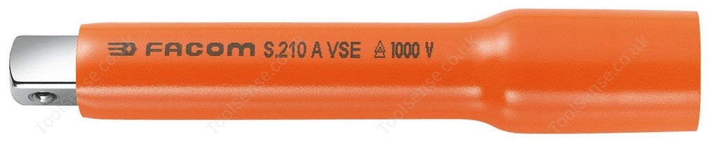Facom S.210AVSE 1000 V Insulated 1/2" Drive Extension Bar - 145mm